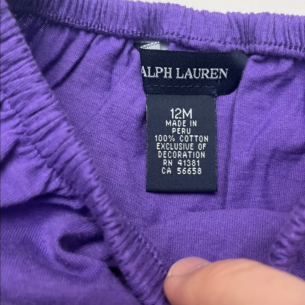 Ralph Lauren Purple Diaper Covers (Lot of 2) - Size 12 Month